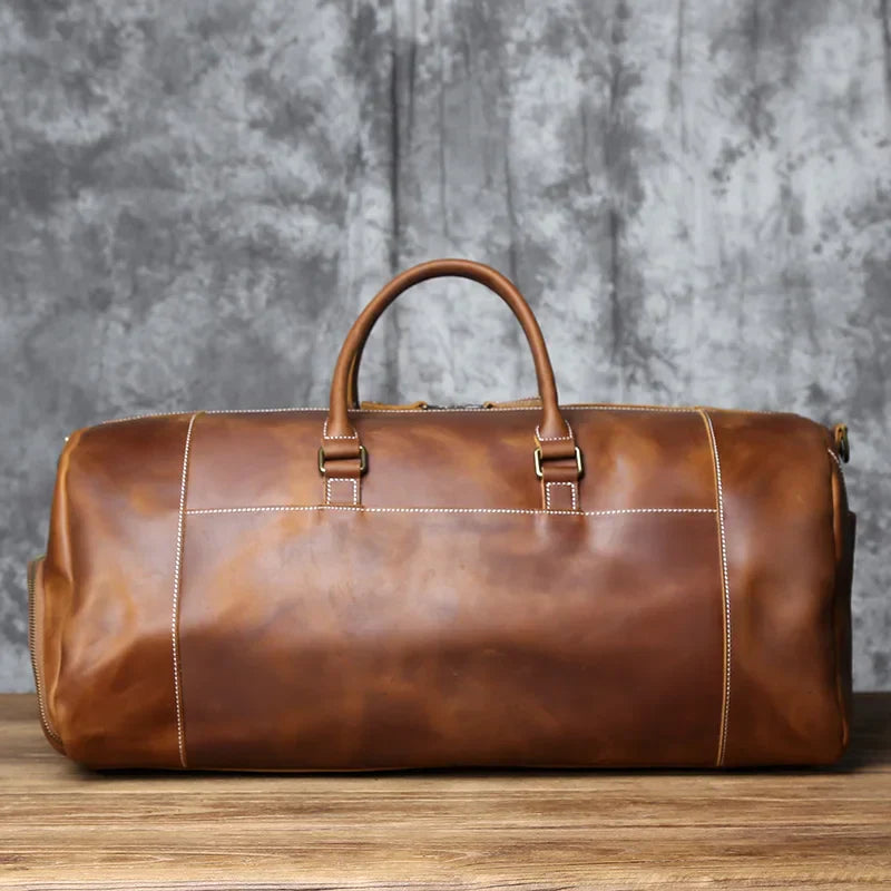 MONTRAVE Vintage Leather Duffel — product view