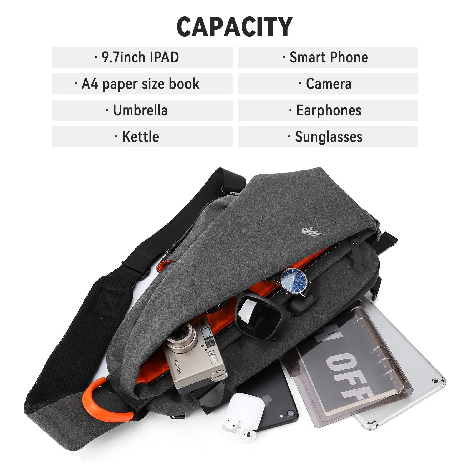 MONTRAVE Anti-Theft Sling Bag — product view