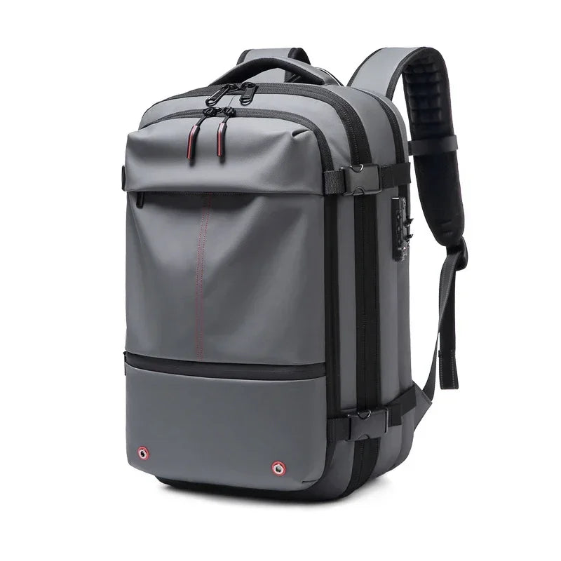 MONTRAVE Compression Travel Backpack — 17" Laptop, Extended Capacity