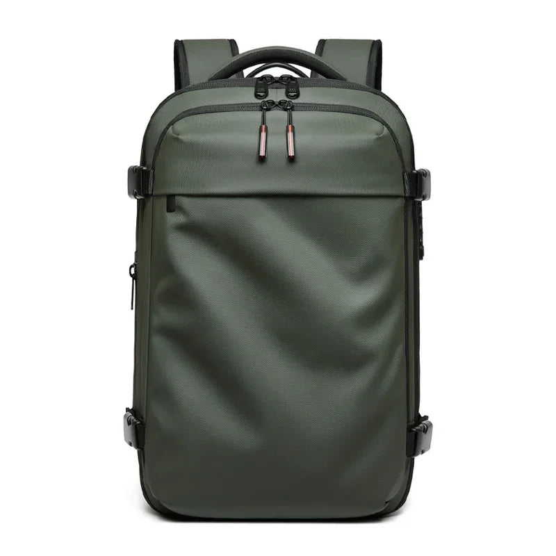 MONTRAVE Compression Travel Backpack — 17" Laptop, Extended Capacity
