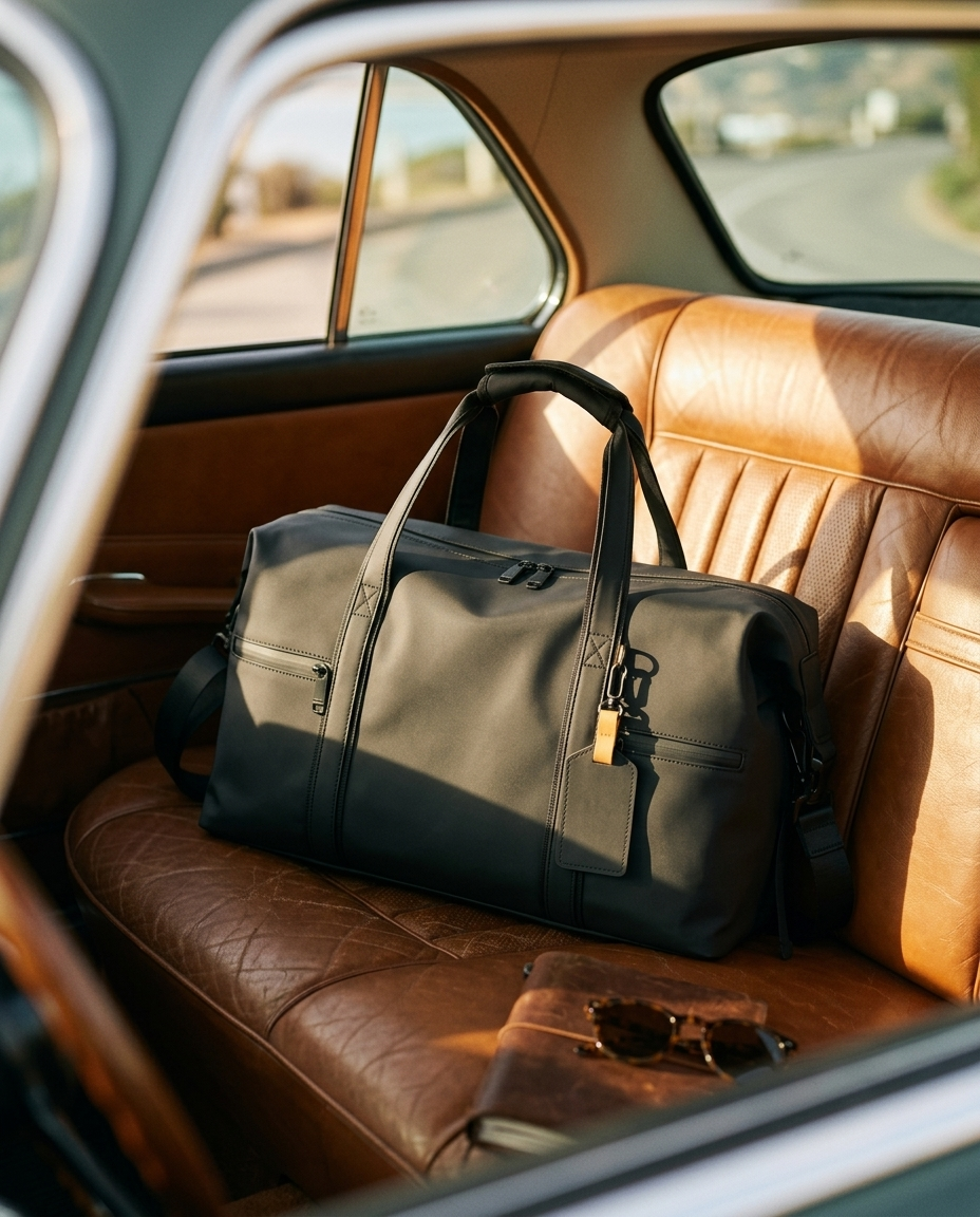 MONTRAVE Overnight Duffel — editorial campaign photo