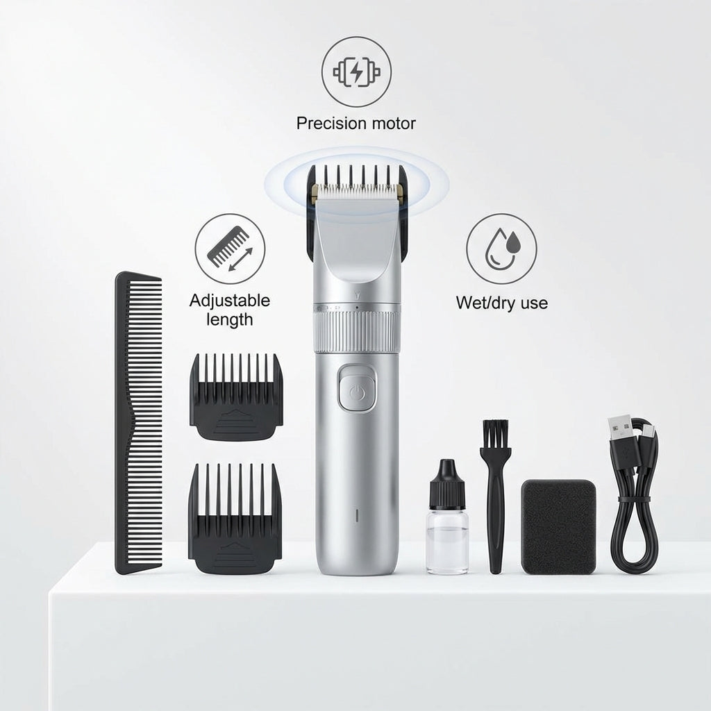 SharpZen™ GroomMaster — Precision Cordless Clippers